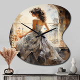 Fashion 1870S Victorian Portrait I - Asymmetric Metal Wall Clock