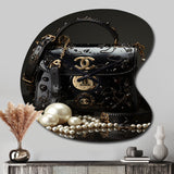 Fashion Chic Couture Hand Bag III - Asymmetric Metal Wall Clock