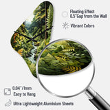 Ferns Fern Forest II - Asymmetric Metal Wall Clock