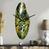 Ferns Fern Forest II - Asymmetric Metal Wall Clock