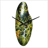 Ferns Fern Forest II - Asymmetric Metal Wall Clock