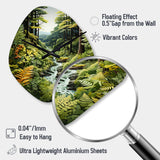 Ferns Fern Forest II - Asymmetric Metal Wall Clock