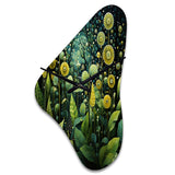 Ferns Plant Enchanted Forest IV - Asymmetric Metal Wall Clock