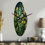 Ferns Plant Enchanted Forest IV - Asymmetric Metal Wall Clock
