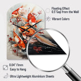 Fishing Contemporary Koi Fish I - Asymmetric Metal Wall Clock
