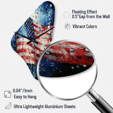 Flag American Flag II - Asymmetric Metal Wall Clock