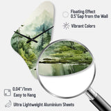 Forest Enigmatic Forest - Asymmetric Metal Wall Clock