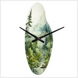 Forest Enigmatic Forest - Asymmetric Metal Wall Clock