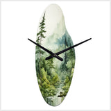Forest Enigmatic Forest - Asymmetric Metal Wall Clock