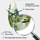 Forest Enigmatic Forest - Asymmetric Metal Wall Clock