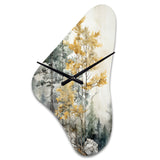 Forest Minimalism Guardians II - Asymmetric Metal Wall Clock