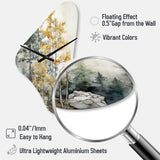 Forest Minimalism Guardians II - Asymmetric Metal Wall Clock
