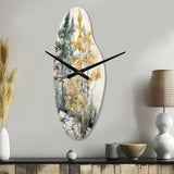 Forest Minimalism Guardians II - Asymmetric Metal Wall Clock