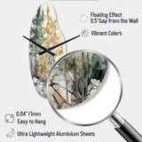 Forest Minimalism Guardians II - Asymmetric Metal Wall Clock
