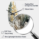 Forest Minimalism Guardians II - Asymmetric Metal Wall Clock
