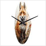 Fox Wilderness Observer - Asymmetric Metal Wall Clock