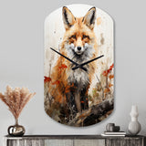 Fox Wilderness Observer - Asymmetric Metal Wall Clock