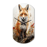 Fox Wilderness Observer - Asymmetric Metal Wall Clock