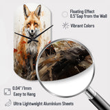 Fox Wilderness Observer - Asymmetric Metal Wall Clock