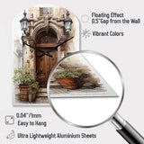 France Lyon Old Town Door II - Asymmetric Metal Wall Clock