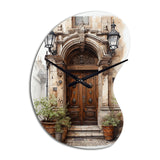 France Lyon Old Town Door II - Asymmetric Metal Wall Clock