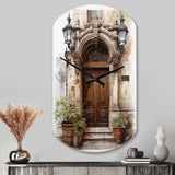 France Lyon Old Town Door II - Asymmetric Metal Wall Clock