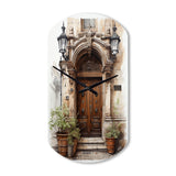 France Lyon Old Town Door II - Asymmetric Metal Wall Clock