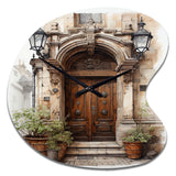 France Lyon Old Town Door II - Asymmetric Metal Wall Clock