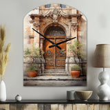 France Lyon Old Town Door III - Asymmetric Metal Wall Clock
