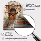 France Lyon Old Town Door III - Asymmetric Metal Wall Clock