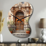 France Lyon Old Town Door III - Asymmetric Metal Wall Clock