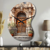 France Lyon Old Town Door III - Asymmetric Metal Wall Clock