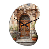 France Lyon Old Town Door III - Asymmetric Metal Wall Clock