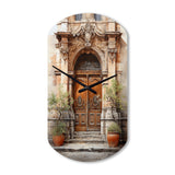 France Lyon Old Town Door III - Asymmetric Metal Wall Clock