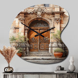 France Lyon Old Town Door III - Asymmetric Metal Wall Clock