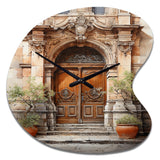 France Lyon Old Town Door III - Asymmetric Metal Wall Clock