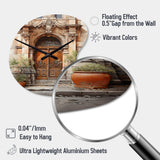 France Lyon Old Town Door III - Asymmetric Metal Wall Clock
