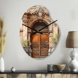 France Lyon Old Town Door III - Asymmetric Metal Wall Clock