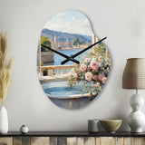 French Bathroom - Asymmetric Metal Wall Clock