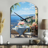 French Coastal Retreat In Provence II - Asymmetric Metal Wall Clock