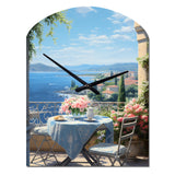 French Coastal Retreat In Provence II - Asymmetric Metal Wall Clock