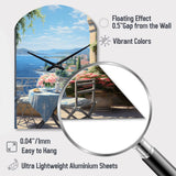 French Coastal Retreat In Provence II - Asymmetric Metal Wall Clock