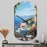 French Coastal Retreat In Provence II - Asymmetric Metal Wall Clock
