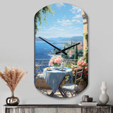 French Coastal Retreat In Provence II - Asymmetric Metal Wall Clock