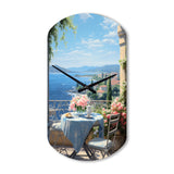 French Coastal Retreat In Provence II - Asymmetric Metal Wall Clock