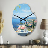 French Coastal Retreat In Provence II - Asymmetric Metal Wall Clock