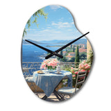 French Coastal Retreat In Provence II - Asymmetric Metal Wall Clock