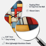 Geometric Abstraction Composition II - Asymmetric Metal Wall Clock