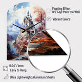Germany Neuschwanstein Castle - Asymmetric Metal Wall Clock