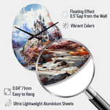 Germany Neuschwanstein Castle - Asymmetric Metal Wall Clock